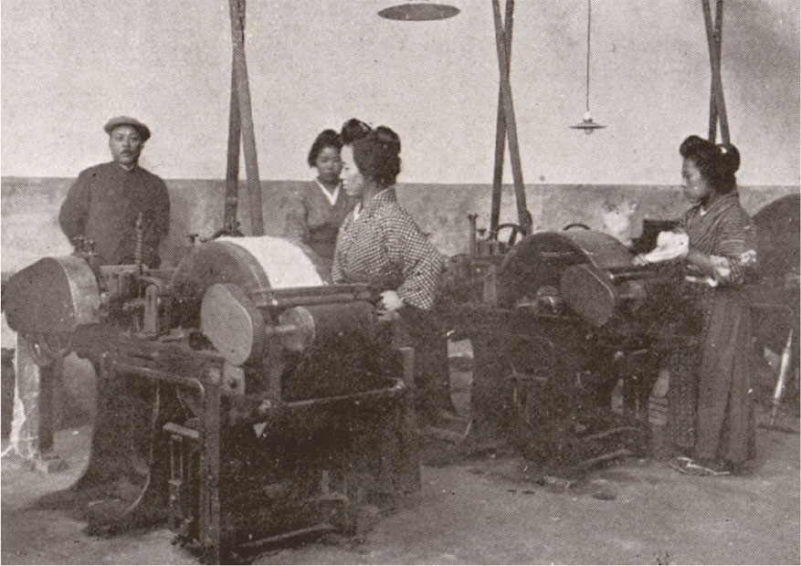 福島精練製糸(株)の絹紡設備
